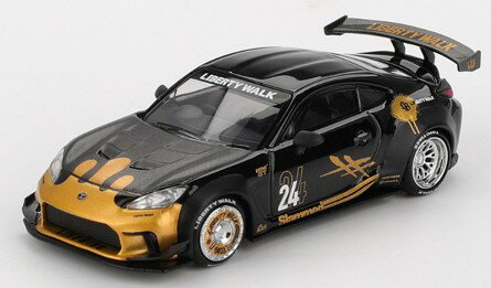 MINI-GT 1/64 Toyota GR86 LB★Nation ブラック/ゴールド(右ハンドル)【MGT01149-R】 ミニカー...