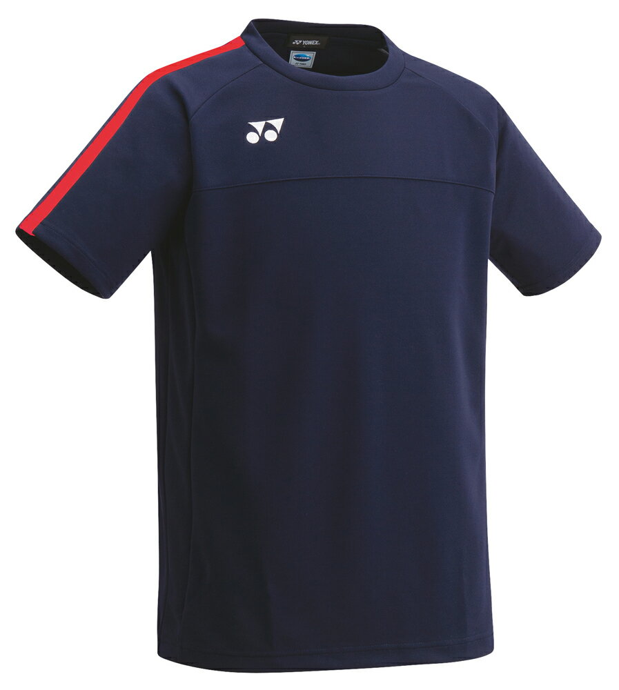 ヨネックス ジュニア ゲームシャツ（プロスタイル）（ネイビー/レッド・サイズ：J140） YO-FW1007J-097-J140 YONEX