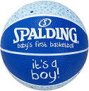 スポルディング べビーズ ファースト バスケットボール ボーイ ラバー(ブルー・サイズ:1号球) SPD-65892Z SPALDING