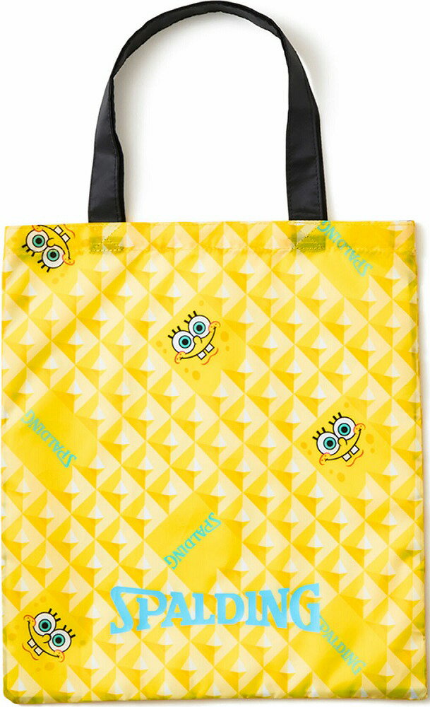 スポルディング パッカブルトートバッグ（スポンジ・ボブ パターン・サイズ：W37×H42cm） SPD-50026SBP..