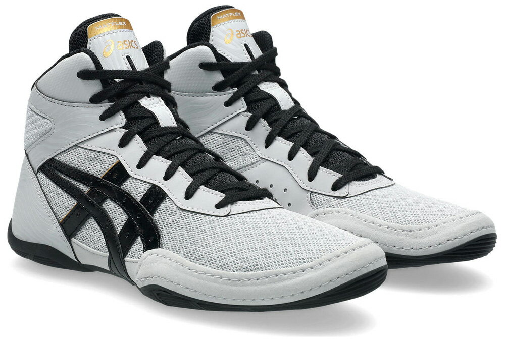 アシックス ジュニア レスリングシューズ MATFLEX 7 GS（CONCRETE/BLACK・サイズ：21.5cm） 1084A011-022-21.5 asics