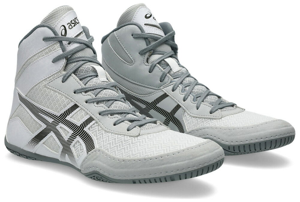 アシックス メンズ レスリングシューズ MATCONTROL 3（WHITE/GUNMETAL・サイズ：24.5cm） 1081A053-102-24.5 asics