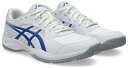 アシックス メンズ テニスシューズ COURT SLIDE 4 オールコート(WHITE/DARK COBALT・サイズ:23.5cm) 1041A483-10...