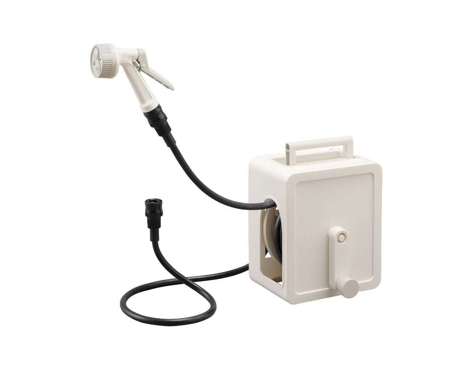 アイリスオーヤマ フルカバーコンパクトホースリール10M(ホワイト) FCH-10Mホワイト IRIS