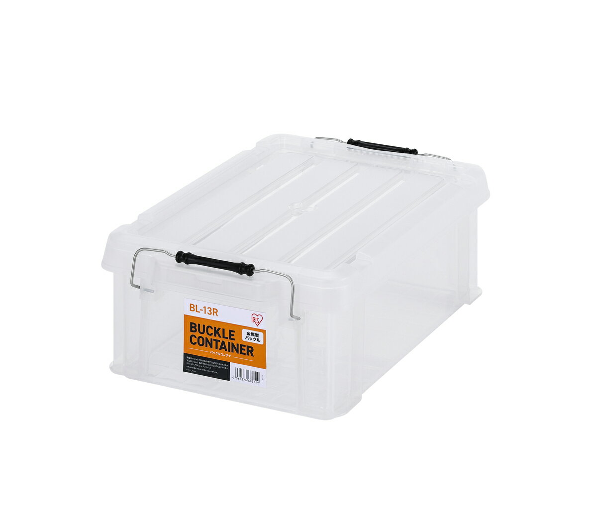 アイリスオーヤマ バックルコンテナ(クリア) 12.1L BL-13Rクリア [BL13Rクリア]