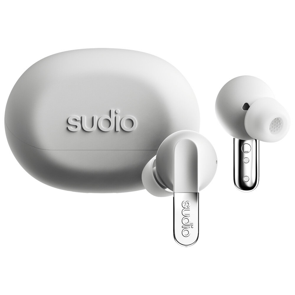 Sudio ノイズキャンセリング機能搭載 完全ワイヤレスBluetoothイヤホン（クロームホワイト） SD-3002 Sudio N3 Pro