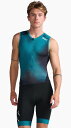 MT6437D-JDE/WHT-L 2XU メンズ トライアスロンウェアコア トライスーツ（JDE/WHT・サイズ：L） 2XU Core Trisuit その1