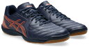 アシックス ユニセックス フットサルシューズ CALCETTO WD 9 WIDE(MIDNIGHT/HABANERO・サイズ:28.0cm) 1113A037...