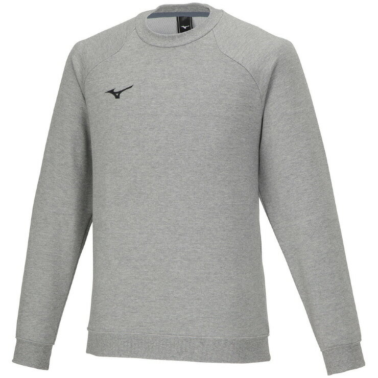 ミズノ スウェットクルー（グレー杢・サイズ：M） 32MCA17505M MIZUNO