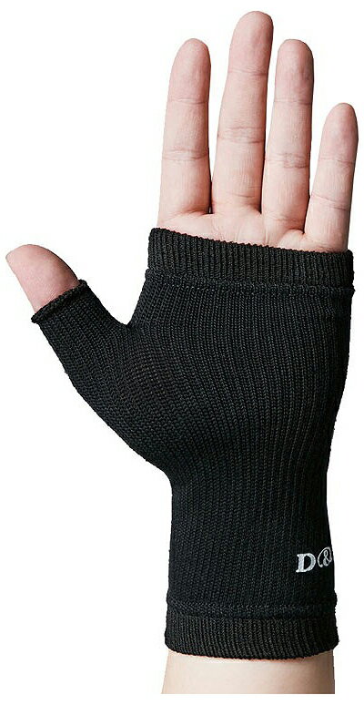 D＆M バレーボール 手のひら 手のひらサポーター 1枚入り（ブラック） DM-111830 [DM111830]