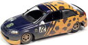 JOHNNY LIGHTNING 1/64 1998 ホンダ シビック #72 パープル/イエロー(レモン24時間レース)【JLSP232A】 ミニカー