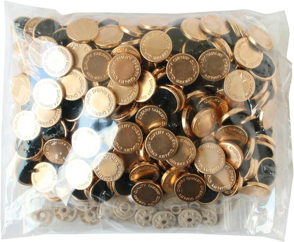 CHERRYLABEL サンメタルスナップ 両面メタル風 15mm ピンクゴールド SMS15-2TCP-100