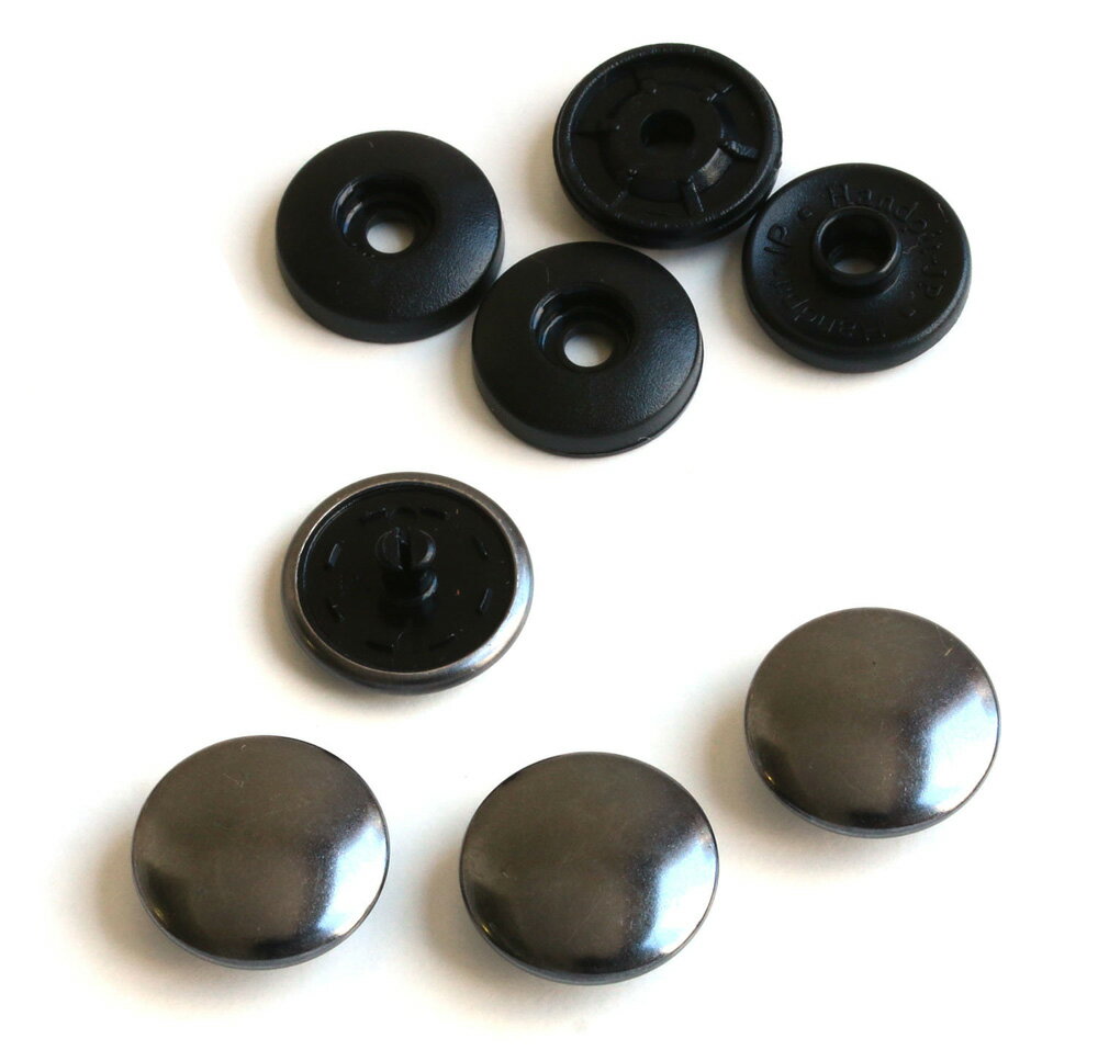 NBK イージースナップボタン φ14mm ブラックニッケル F12-313-50