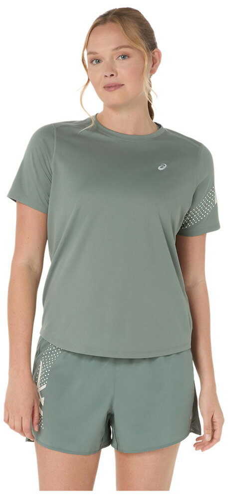 【返品種別A】□「返品種別」について詳しくはこちら□◆アシックスストライプデザインが特長のICON SERIESのうちのひとつ、ICON SHORT SLEEVE TOPで快適なランニングを。◆軽量性に優れた素材とフラットシーム（縫い目）構...