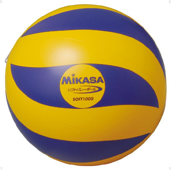 ミカサ ビニールソフトバレーボール 100g SOFT100G MIKASA