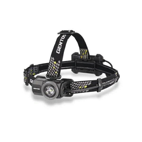 【返品種別A】□「返品種別」について詳しくはこちら□メーカー保証期間 1年※本製品は完全防水仕様ではございません。水没させたり、水洗いしたりしないでください。◆コリメータレンズ拡散する光を中央に集めて遠くへ光を飛ばすレンズ。リフレクタータイプよりも中央に光を集めることができる。◆インスタントオフスイッチ点灯後、一定時間経過後にスイッチを押すとどのモードからでも1回の操作で消灯できる。◆後部認識灯点灯・点滅により後方からの視認性を確保。◆バッテリーインジケーター部認識灯が点灯または点滅時にインジケーターを押すと、3段階で電池残量をお知らせ。◆モードメモリー機能消灯前に点灯したモードを記憶し、再度点灯させた時に同じモードで点灯します。◆180°可動式ヘッド◆【ヘッド部】ヘッドプッシュスイッチ、【電池ボックス部】サイドスイッチ■　仕　様　■光源：高輝度チップタイプ白色LED×1個明るさ(約)：450ルーメン(Highモード時) / 300ルーメン(Midモード時) / 150ルーメン(Ecoモード時)使用電池：単3形アルカリ電池×3本(テスト用電池付属)点灯時間(約)：・ヘッド部：7時間(Highモード) / 16時間(Midモード) / 48時間(Ecoモード)・後部認識灯：100時間(点灯) / 150時間(点滅)※新品アルカリ乾電池使用時の目安です。※実際の点灯時間は、電池の性能やご使用方法・ご使用環境によって異なります。照射特性：照射角固定　スポットビーム照射距離(約)：153m(最大時)落下耐久(約)：1m保護等級：防噴流仕様(IPX5準拠)※IPX5：あらゆる方向からの噴流水による有害な影響がない保護レベル外形寸法(約)：・ヘッド部：幅81.4×高さ42.0×奥行41.1mm・電池ボックス部：幅90.6×高さ62.6×奥行32.5mm質量(約)：235g(電池含む)付属品：すべり止め付きヘッドバンド、テスト用電池[AST02D]ジェントス生活家電＞懐中電灯・ランタン・ヘッドライト＞ヘッドライト＞LEDタイプ