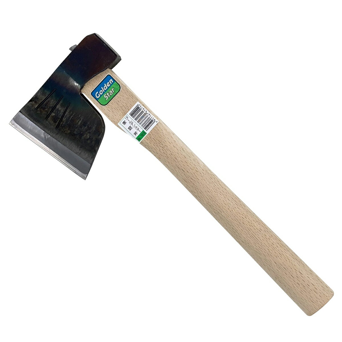 キンボシ 家庭斧 全長36.5cm レザーサック付 1615 ゴールデンスター