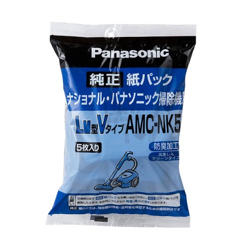 AMC-NK5 パナソニック クリーナー用 純正紙パック(5枚入) Panasonic　LM共用型 [AMCNK5]