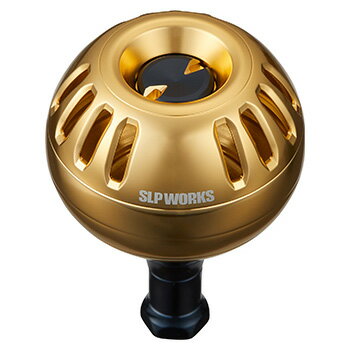 SLPワークス RCS 25ソルティガ 47mm アルミパワーラウンドノブ/ゴールド RCS25SALTIGA47mmアルミパワーラウンドノブ/ゴールド SLP-WORKS