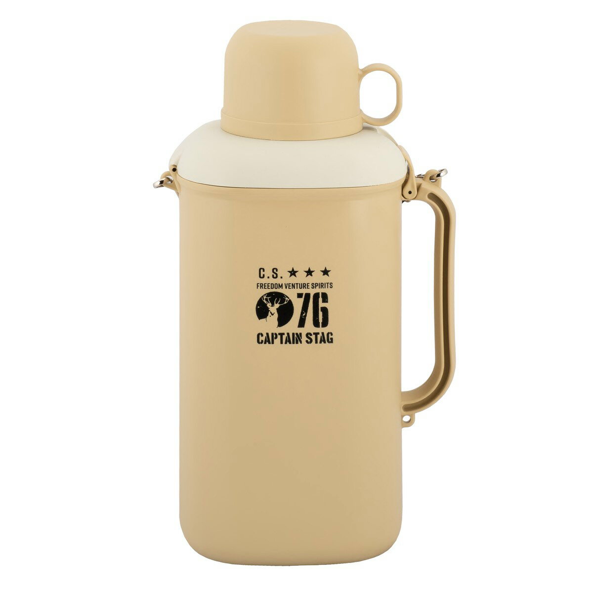 キャプテンスタッグ ペットボトル用クーラー2L用<保冷剤付>(ベージュ) UE-2039(キヤプテンスタツグ)