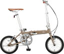 YG-1413 キャプテンスタッグ 折りたたみ自転車 14インチ(カーキ) CAPTAIN STAG モンテAL-FDB141