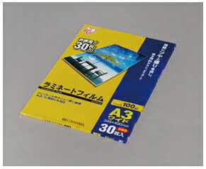 底片 - アイリスオーヤマ ラミネートフィルム 150ミクロン A3サイズ 30枚入り LZ-A3W30