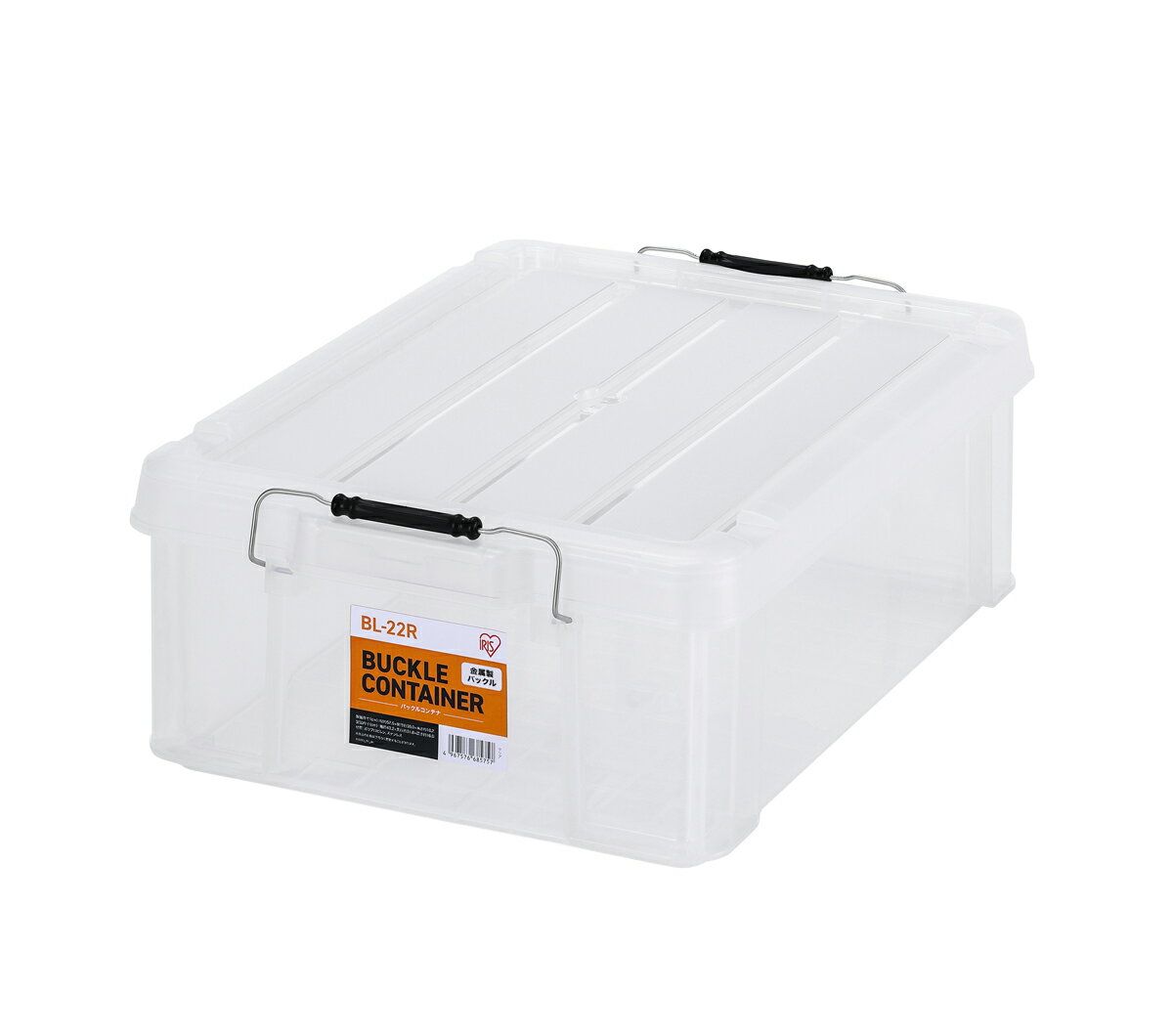 アイリスオーヤマ バックルコンテナ(クリア) 21.3L BL-22Rクリア [BL22Rクリア]