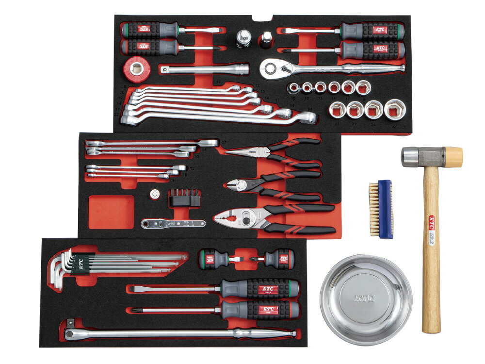 KTC(京都機械工具) 12.7sq スタンダード工具セット 60点組(入組のみ) SK46026XT