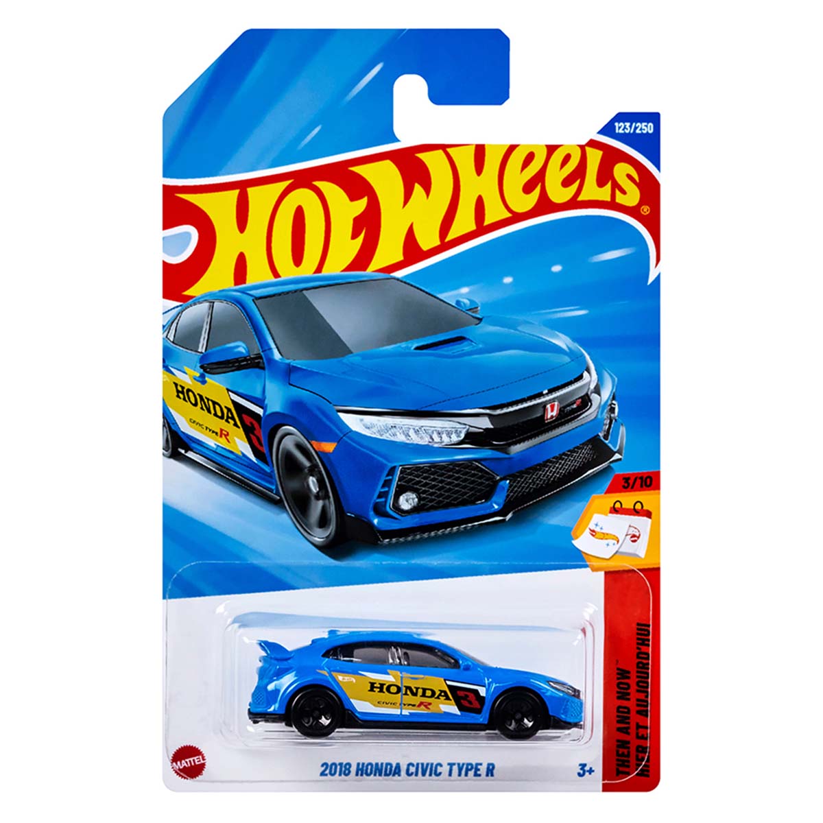 マテル ホットウィール ベーシックカー 2018 ホンダ シビック タイプR【JFN81-9866】 ホットウィールのサムネイル