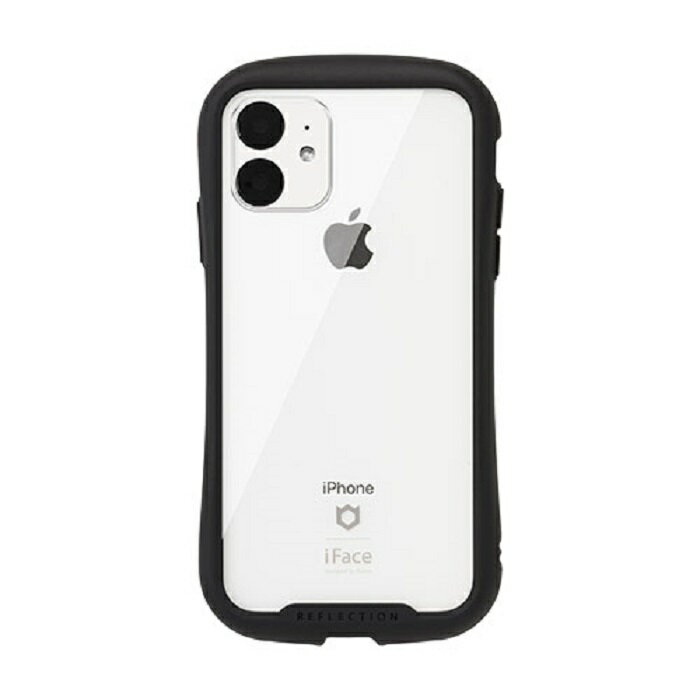 Hamee iPhone 11用 IFACE REFLECTION 強化ガラス クリアケース ブラック 41-907351