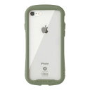 Hamee iPhone SE(第3/2世代)/8/7用 強化ガラス クリアケース IFACE REFLECTION（カーキ） 41-907511