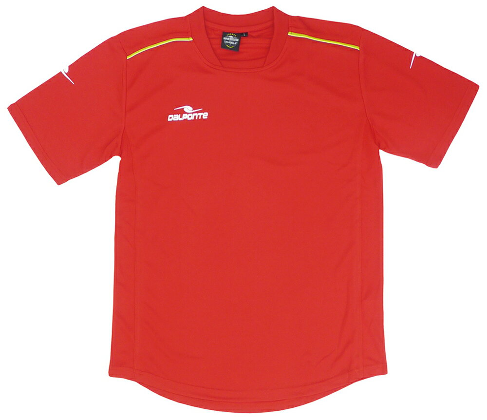 DalPonte(ダウポンチ) ダブルパイピングゲームシャツ　ジュニア用（レッド・サイズ：130） DPZ76-RED-1..