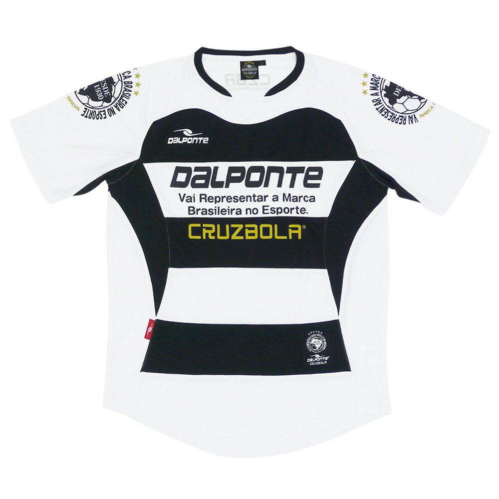 DALPONTE ボーダープラクティスシャツ（ホワイト×ネイビー・サイズ：M） DPZ53-WT*NY-M