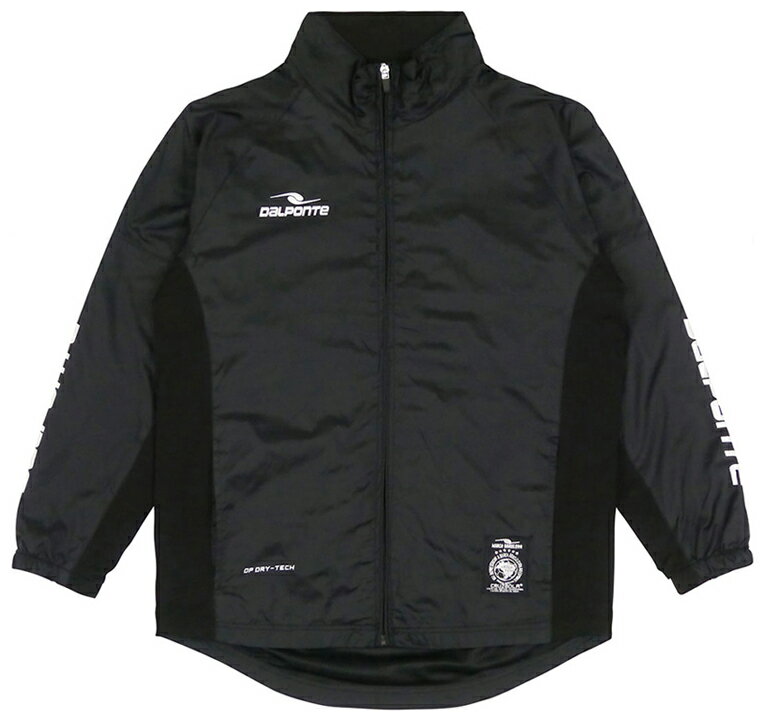 Other - DalPonte(ダウポンチ) 裏付きナイロンウインドブレーカージャケット　ジュニア用（ブラック・サイズ：130） DPZ92J-BLK-130 サッカー・フットサル用