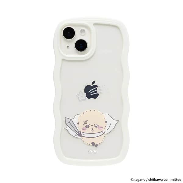 Hamee iPhone15/14/13用 うねうねケース ちいかわ（ホワイト・ラッコ）