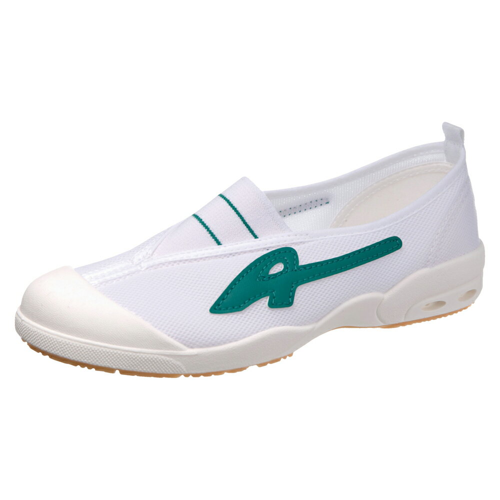 【返品種別A】□「返品種別」について詳しくはこちら□◆速乾・吸汗・通気性に優れた上履き『ドライスクール』◆内側の水分や汗を外に発散させるため湿気を貯め込まず、濡れても早く乾きます。◆靴内で汗をかいても、手軽に洗えて、いつも快適でサラッとした爽やかな履き心地をキープできます。◆アサヒ『ドライスクール』の5大要素1.乾燥時間が通常の約1/2(メーカー比)2.洗濯機での丸洗いもOK3.抜群の吸汗性、通気性を発揮4.衛生的な抗菌、消臭加工5.汚れがつきにくく、落としやすい◆長時間歩いても疲れにくい軽量設計。■　仕　様　■サイズ：17.0-20.0cm(1.0cm刻み)、21.0-28.0cm(0.5cm刻み)、29.0cm足囲：2E相当重量(約)：320g(20.0cm相当)素材：合成繊維、TPE[ADS009グリン225]アサヒシューズアウトドア＞スポーツ用品＞シューズ＞キッズ・ジュニア＞スクールシューズ＞上履き