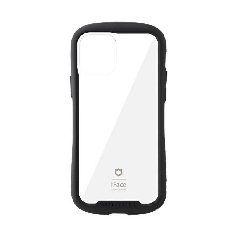 Hamee iPhone 12/12 Pro（6.1インチ）用 強化ガラスケース IFACE REFLECTION　強化ガラスクリアケース（ブラック） 41-907-921968