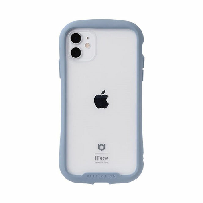 Hamee iPhone 11（6.1インチ）用 ハイブリッドケース iFace REFLECTION（ペールブルー） 41-935507