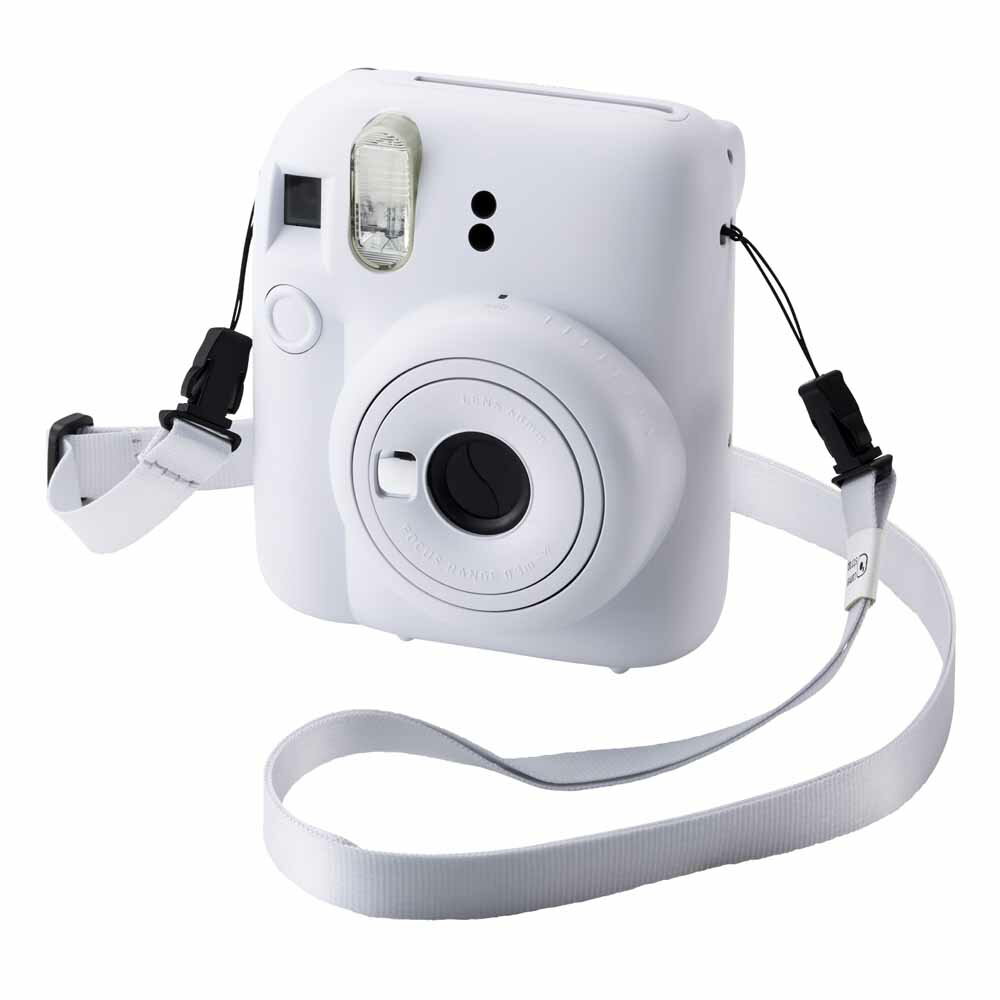 エレコム instax(チェキ)miniシリーズ用 ネックストラップ/ホワイト IC-STSDM12WH