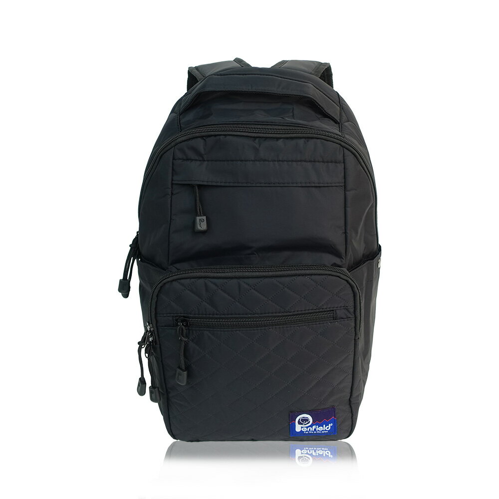 Penfield(ペンフィールド) エンボスキルト ノブレス マルチポケットリュック（ブラック） 20269514-BLK