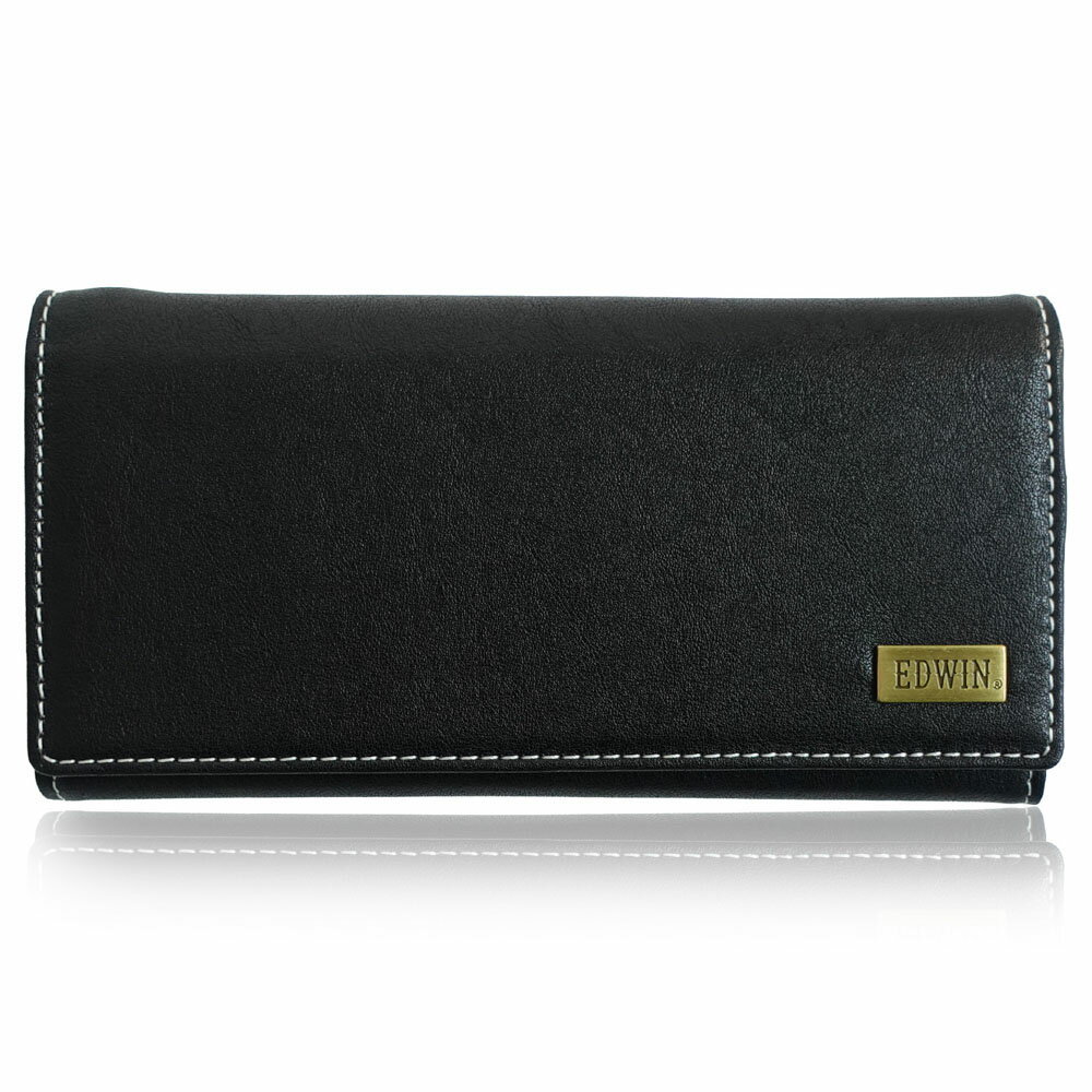 EDWIN スーパーホワイトステッチ 長財布（ブラック1） 22269322-BLK1 エドウィン