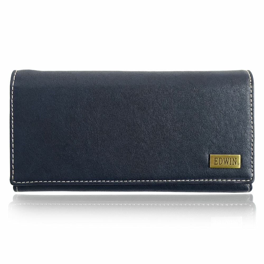 EDWIN スーパーホワイトステッチ 長財布（ネイビー） 22269322-NVY エドウィン