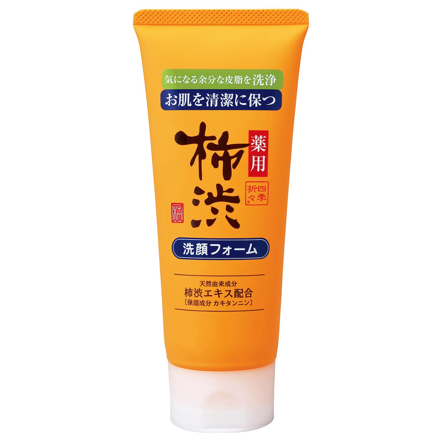 Qiora - 四季折々 薬用 柿渋 洗顔フォーム 130g 熊野油脂 カキシブセンガン