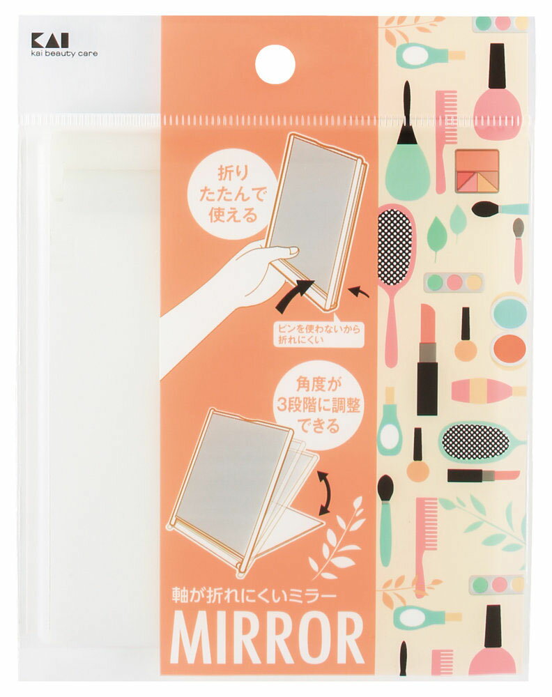 貝印 折れにくいミラーM ナチュラル KQ3275 [KQ3275]