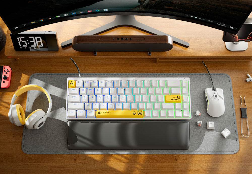 Syntech Chronos 68 ラピッドトリガー マグネティックキーボード - アルミニウムエディション 英語配列..