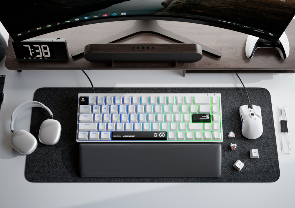 Syntech Chronos 68 ラピッドトリガー マグネティックキーボード - アルミニウムエディション 英語配列..