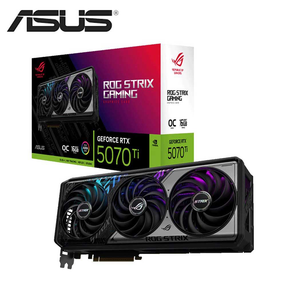 ASUS|エイスース NVIDIA GeForce RTX 5070 Ti トリプルファン搭載 オーバークロック グラフィックボード ROG-STRIX-RTX5070TI-O16G-GAMING