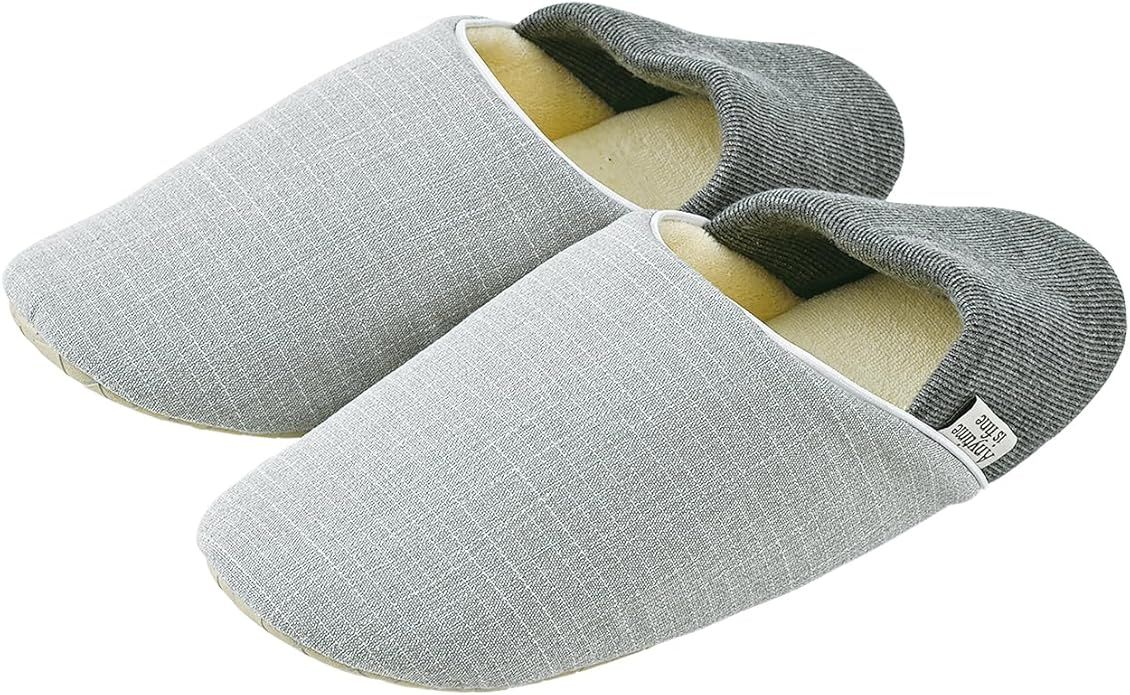 りぶはあと(LIV HEART) 防災スリッパ(L)グレー 32422-72 エニー [08260246]