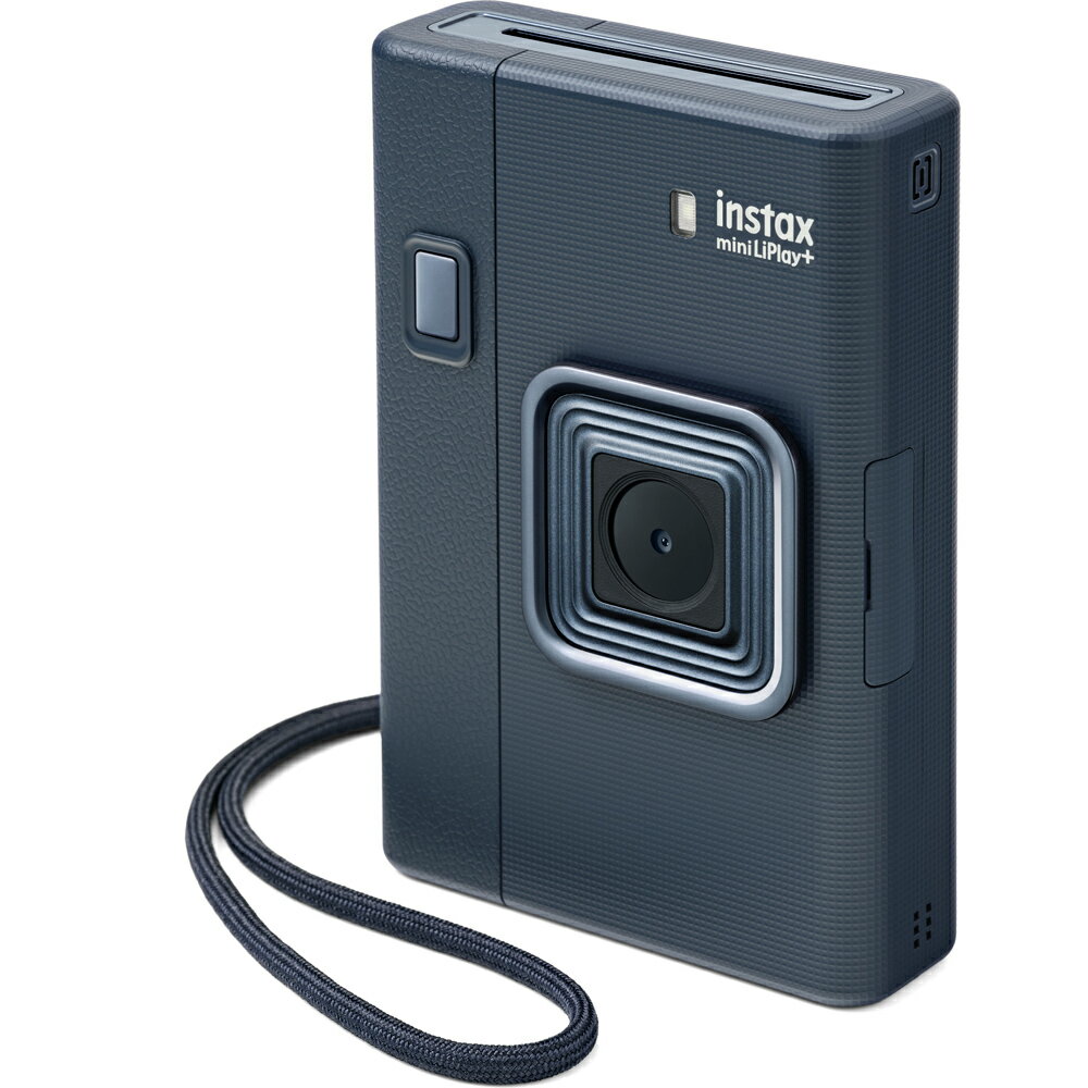 富士フイルム インスタントカメラ「instax mini LiPlay+」（ミッドナイトブルー） LIPLAY_PLUS_BLUE_VN チェキ リプレイプラス リプレイ+