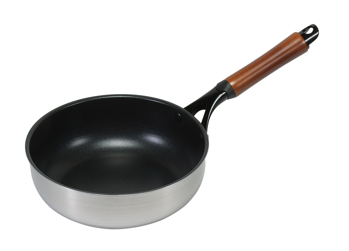 パール金属 【IH対応】2層鋼極深フライパン 20cm HB-6746 ファストクック [HB6746パル]